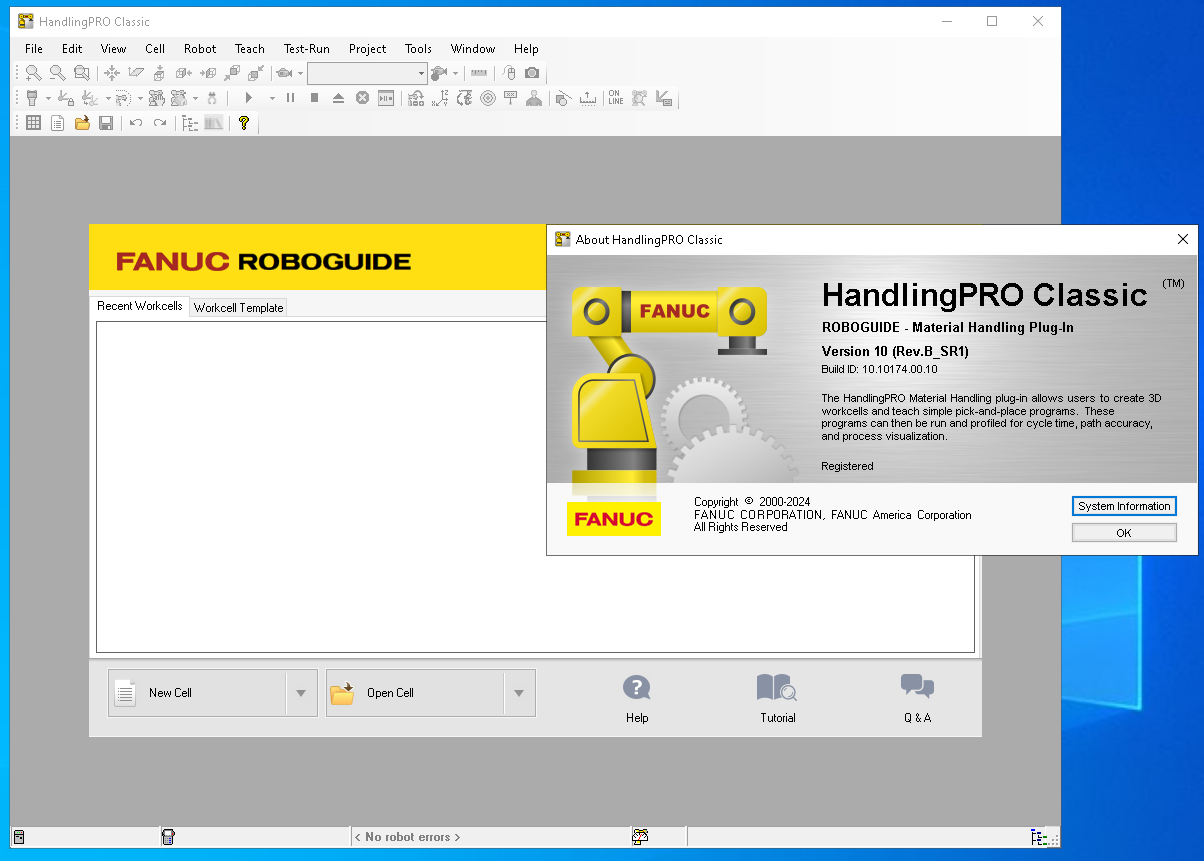 Fanuc Roboguide V10 Rev B